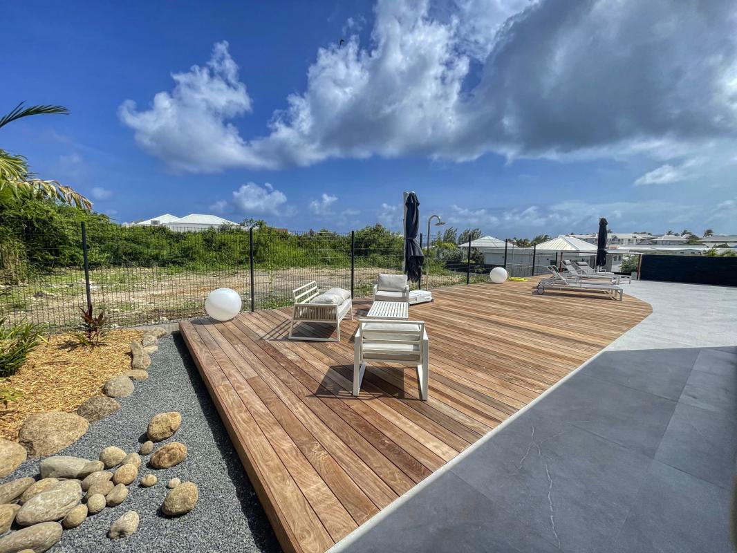 4-Location villa Topaze 2 chambres 8 personnes vue mer piscine à St François Guadeloupe
